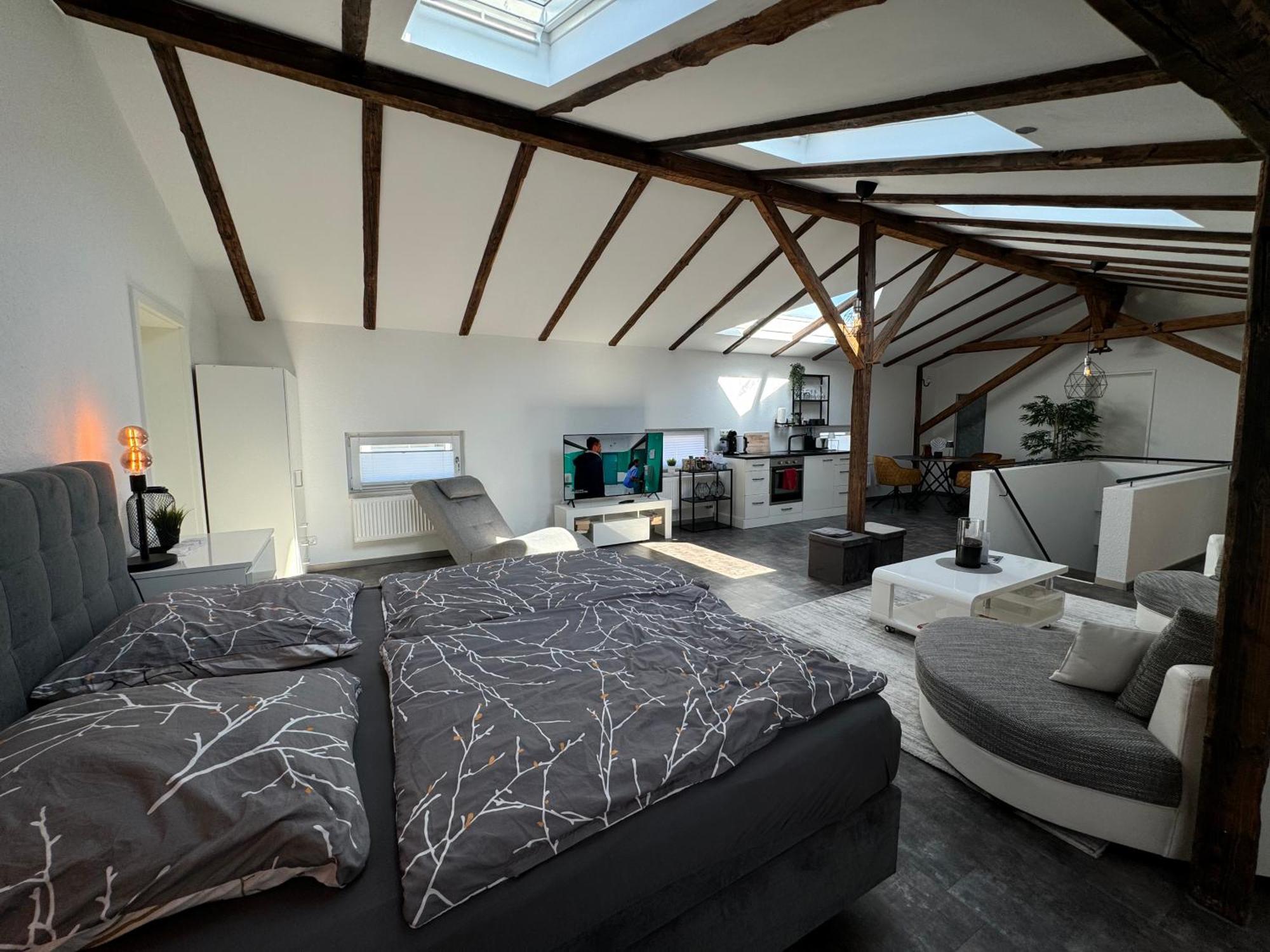 Apartament Gleis 13 - The Loft Im Ehemaligen Lokschuppen Bückeburg Zewnętrze zdjęcie