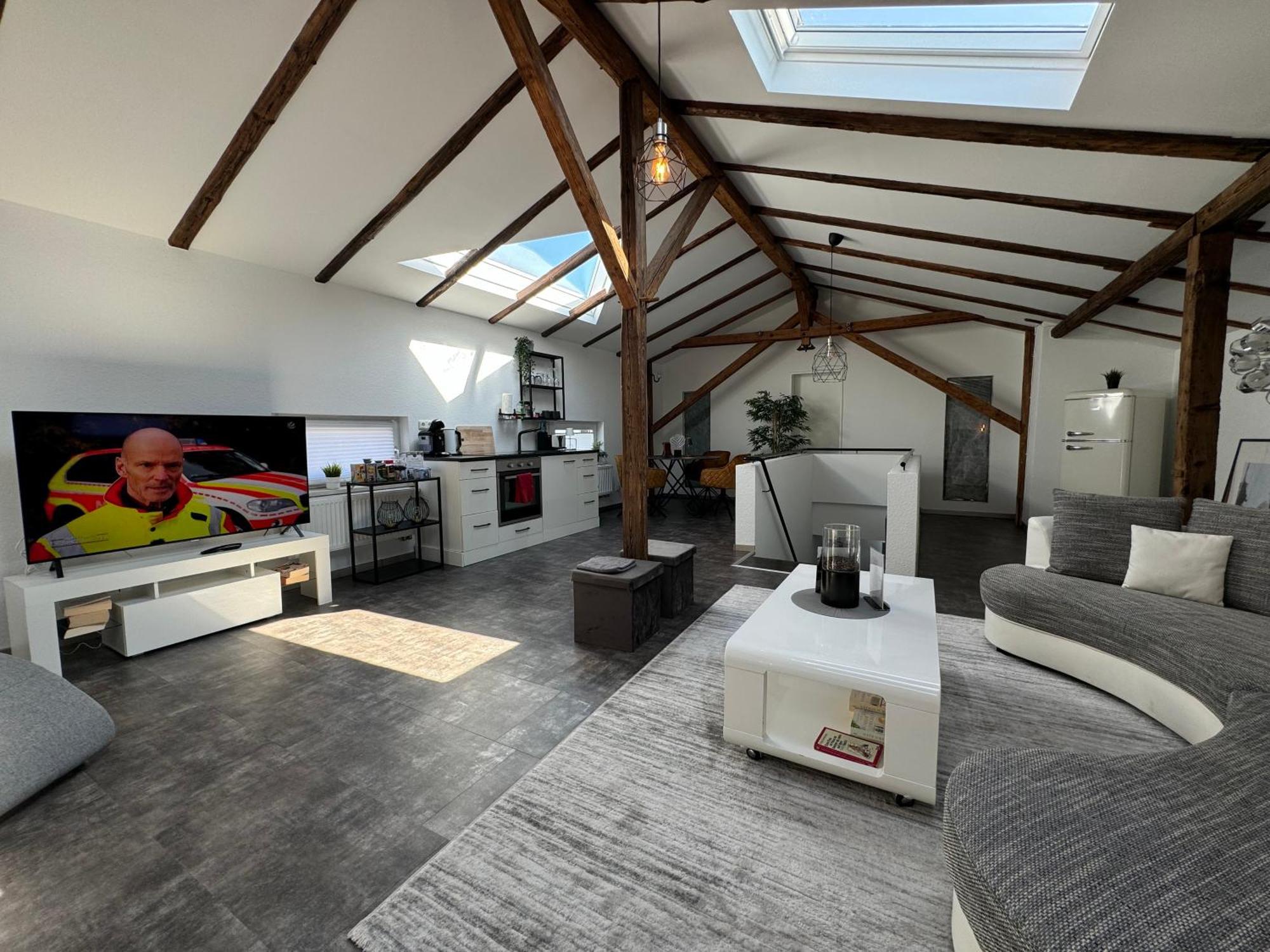 Apartament Gleis 13 - The Loft Im Ehemaligen Lokschuppen Bückeburg Zewnętrze zdjęcie